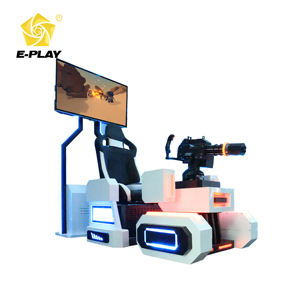 Simulateur de cinéma VR 9D Crazy Gatling, lunettes VR 3D, construction en fibre de verre et métal pour parcs d'aventure intérieurs, utilisation en aéroport - Product Image 4