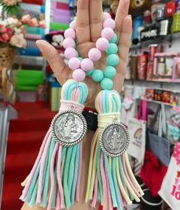 Colgante Religioso de San Benito Hecho a Mano, Accesorios para el Hogar, Cruz con Santos Católicos, Pulsera - Product Image 4