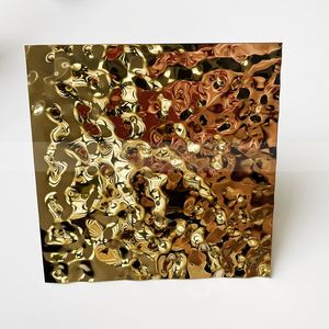 EX238 SUS 304 Wall Panels Water Ripple Embossed PVD Color Decorative Stainless Steel <b>Sheet</b> for Ceiling Stainless Steel Plate - Product Image 5