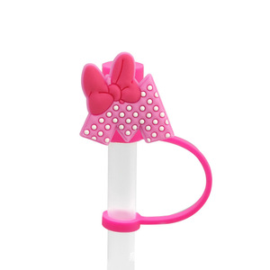 Encantadora puntada de dibujos animados reutilizable silicona pajita <span class=keywords><strong>para</strong></span> beber <span class=keywords><strong>Topper</strong></span> personalizado goma silicona pajita <span class=keywords><strong>Topper</strong></span> regalos promocionales ornamento - Product Image 3