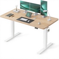 Bureau électrique moderne en acier réglable en hauteur 63,0 x 27,6 pouces pour bureau à domicile, ordinateur, position assise-debout, préréglages mémoire, ergonomique