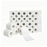 Rouleau de papier toilette jetable 3 plis en pâte de bois vierge écologique pour hôtels et restaurants