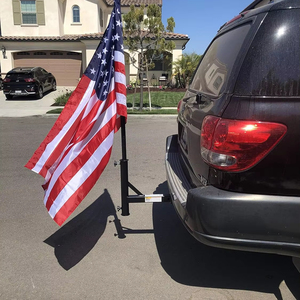 Support de mât de drapeau robuste en acier, compatible avec un récepteur de 2 pouces pour Jeep, camion, SUV, camping-car - Product Image 2