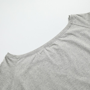 Indossare quotidianamente asimmetria in cotone CNSHELL a singolo strato manica corta con taglio <span class=keywords><strong>Top</strong></span> Casual - Product Image 4