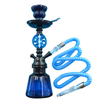 Chicha Narguilé de Luxe en Alliage d'Aluminium Haute Qualité, Chicha en Verre Haut de Gamme, Narguilé Fantaisie pour Magasin Spécialisé
