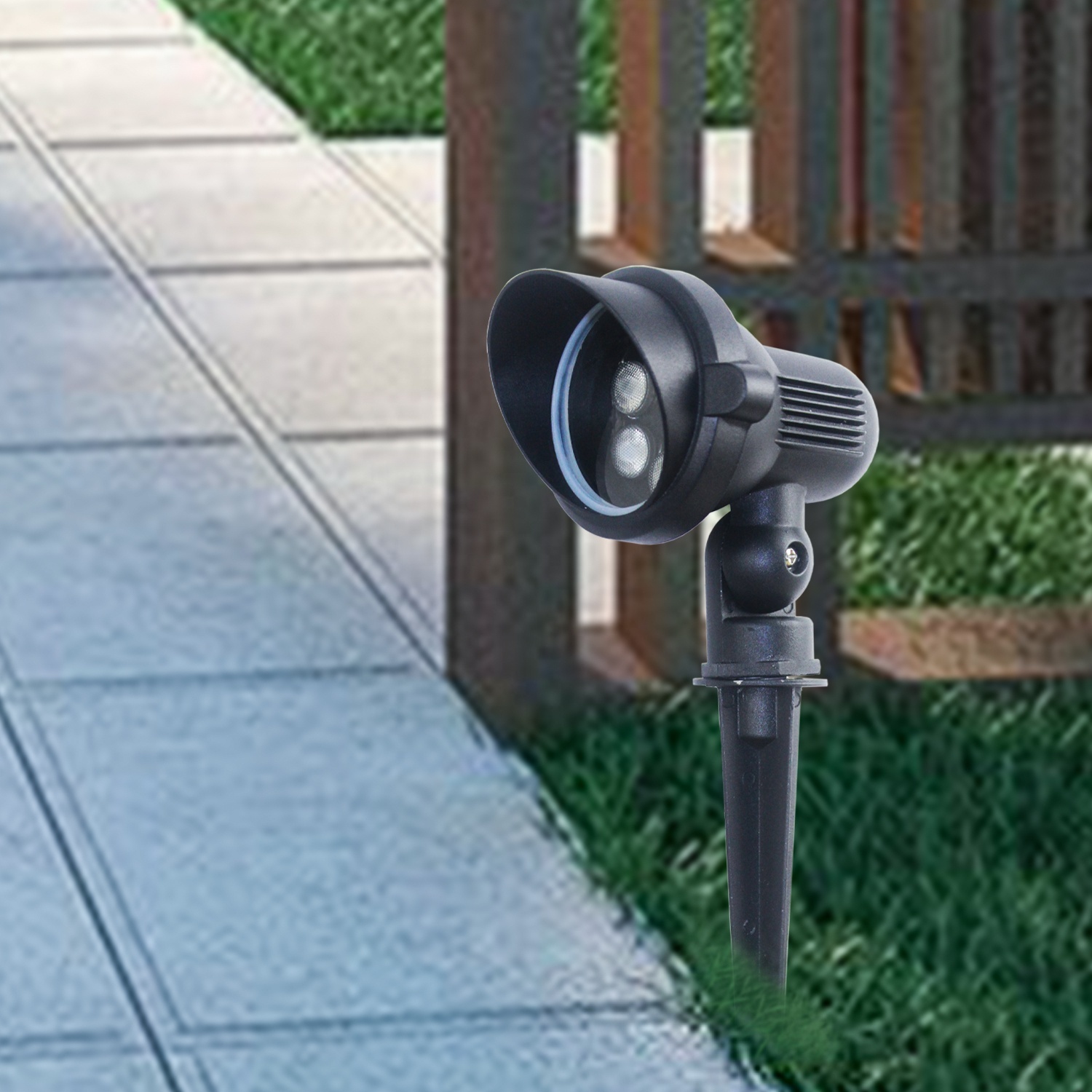 Colorful Brighter Dimmable Lawn Light Tempered Glass Aluminum IP67 Outdoor Light Garden Floodlight Rgbw Landscape Lights