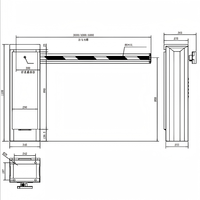 Barrière automatique Tengda DC 24V pour la gestion des parkings, barrière de circulation, système de contrôle d'accès automatique