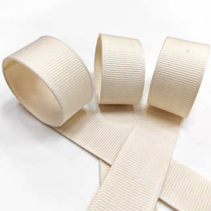 Vendita diretta in fabbrica di cinture di cotone gros grain nastro stampa a colori naturali con logo per il pacchetto regalo per vacanze Derco - Product Image 2