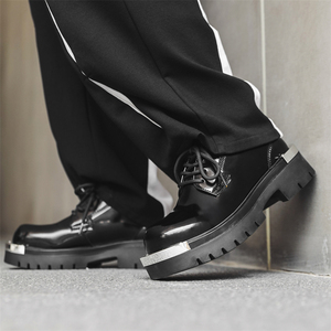 Chaussures habillées confortables à lacets pour hommes, nouvelle mode, en cuir, grande taille, plateforme, pour les fêtes, l'été et le printemps - Product Image 6