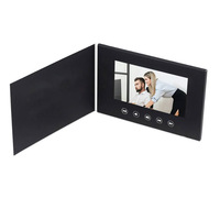 2023 aimants Souvenir fournitures de décoration de mariage luxe personnalisé Invitations de mariage carte vidéo Brochure 7 pouces écran Lcd
