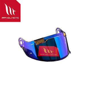 MTHELMETS JARAMA-Aurora Blue Gold Label, Visores Exteriores Antivaho de Plástico ABS de Desmontaje Rápido, Repuestos para Motocicletas, Venta al por Mayor - Product Image 1
