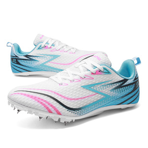 Nuevo Estilo de Zapatillas de Atletismo Juveniles, Modernas, Resistentes al Desgaste, Antideslizantes, de Caña Baja, con Púas para Competición, Parte Superior de PVC - Product Image 5