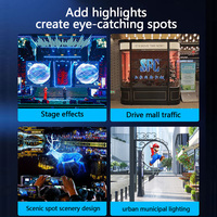 Pantalla LED Holográfica 3D para Exteriores AZMAX de 110 Pulgadas, Ultra Alta Definición, 12288 Píxeles, para Publicidad en Centros Comerciales y Parques