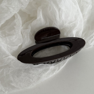 คลิปหนีบผมทรงรีแบบกลวงขนาดใหญ่สำหรับผู้หญิงที่หนีบผมสีทึบแบบเรียบง่ายเครื่องประดับผม - Product Image 2