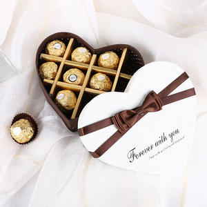En gros Personnalisé De Luxe De Mariage Doux Cadeau Papier Boîtes Vide coeur En Forme de Boîte D'emballage de Chocolat - Product Image 1