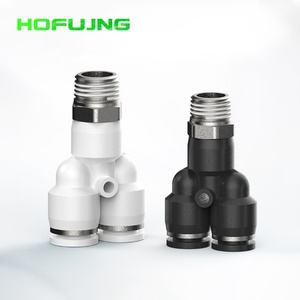 Conector Neumático de Alta Calidad Tipo Y de Tres Vías, Conexión Rápida de Empuje Tipo PX, Accesorio Neumático de Plástico - Product Image 2