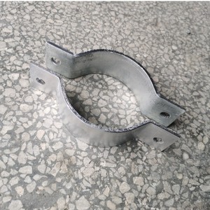 Sea Dragon Double <b>C</b> Type Pipe <b>Clamp</b> 126-150mm Galvanized Carbon Steel For Pole Fastening - Product Image 2