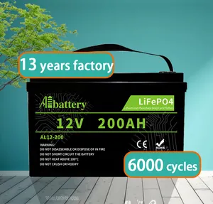 Stockage d'énergie solaire moteur de bateau électrique RV batterie lifepo4 100ah 200ah 12V 24V 48V 80ah 100ah batterie au lithium