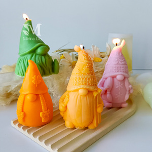 J10-315 Christmas Oldman Aroma <b>Candle</b> Silicone <b>Mold</b> DIY Faceless Dwarf Plaster Ornaments Decorations Abrasives - Product Image 6