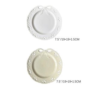 <span class=keywords><strong>Assiette</strong></span> à dîner rétro <span class=keywords><strong>creuse</strong></span> en céramique gaufrée française créative Steak pâtes Dessert dîner plateau de service mariage Restaurant vaisselle - Product Image 2