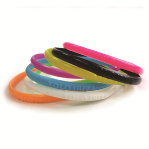 Pulseras de Silicona Ultrafinas Impresas con Serigrafía Ecológica de 1/4 de Pulgada de Ancho, Totalmente Personalizables, Ideales para Eventos y Promociones - Product Image 6