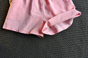 Productos de Alta Calidad Más Vendidos, Conjunto de Ropa de Verano sin Mangas para Bebé Niña, Lavable, de Proveedor Chino - Product Image 2