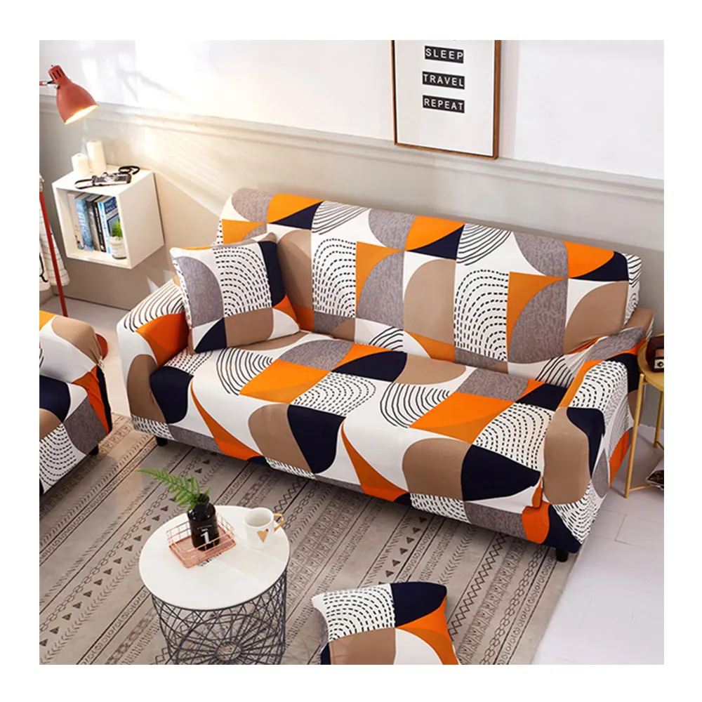Cobertura seccionais para sofá em l, capa protetora de esticar com elástico, para poltronas com um/dois/três assentos para sala de estar