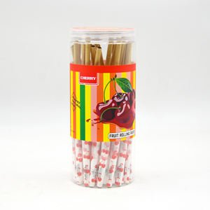 Papier à rouler UASAL Fruit 78mm, pré-roulés 11/4 Cherry White, 100 cônes - Product Image 2