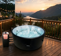 Jacuzzi gonflable sur mesure pour extérieur, spa, bain à remous pour 2 personnes, baignoire de massage portable à gonflage rapide pour jardin