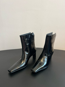 <span class=keywords><strong>Stivaletti</strong></span> Invernali da Donna con Vestibilità Ampia, Punta Affusolata Effetto Coccodrillo, <span class=keywords><strong>Tacco</strong></span> a Rocchetto, Chiusura Slip-On per Autunno - Product Image 4