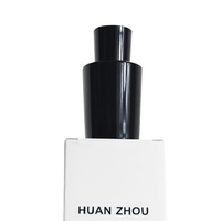 Flacon de parfum 75ml Flacon de parfum en cristal rond noir rouge flacon de parfum en verre cosmétique féminin