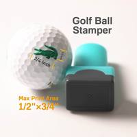 Tampon de balle de golf en plastique à encre permanente à séchage rapide de 1/2*3/4 pouces
