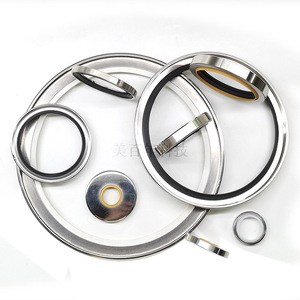 ซีลน้ำมันโครงเหล็กสแตนเลส PTFE ซีลโรตารี่แบบสองชั้น ทนความร้อนสูง สำหรับอุตสาหกรรมเคมี ซีลไฮดรอลิก - Product Image 2