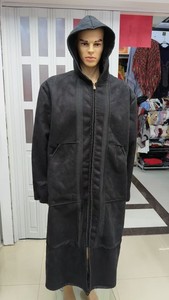 Túnica de Invierno de Lujo con Capucha, Estilo Islámico Saudí, Forro de Piel Sintética, Capa Gruesa y Cálida, Sudadera con Capucha de Gamuza, Ropa Tradicional Musulmana - Product Image 6
