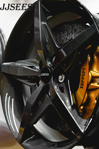 JJSEES Moyeux de roue en fibre de carbone personnalisés enveloppés de fibre de carbone avec revêtement SIC, jantes forgées pour <span class=keywords><strong>Ferrari</strong></span> <span class=keywords><strong>F80</strong></span> 296GTB 488PISTA - Product Image 3