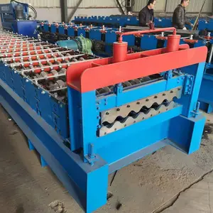 Máquina formadora de rollos de tejas de acero esmaltado de metal de prensa hidráulica