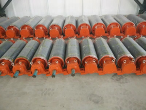 Rubber Carrying <strong>Idler</strong> Electric <strong>Roller</strong> And Belt Steel Drum Tail Pulley Conveyor For Sale - Product Image 3