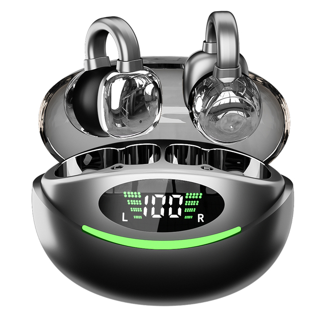 YYK-Q69 OWS V5.3 Clip-On Sports Earphones & Earbuds with 60ms Low Latency and AI Dual-Microphones Noise Reduction
