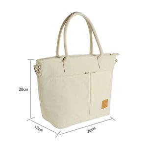 Sac isotherme à cordon de serrage grande capacité pour le déjeuner, sac fourre-tout en toile pour employés de bureau - Product Image 3