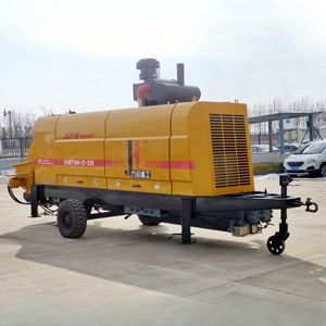 JIUHE Fabricant chinois Nouvelle production de pompes à béton montées sur remorque avec certificat CE - Product Image 1