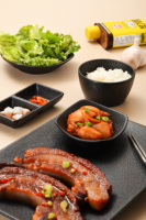 Nouvelle conception 2025, assiette rectangulaire en mélamine mate de 8 pouces, légère, restaurant asiatique, fondue, sushi, grillades, barbecue, plat de service pour la viande