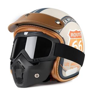 <span class=keywords><strong>Casco</strong></span> de Motocicleta Vintage en Oferta, Certificado 3C, Transpirable, Universal para las Cuatro Estaciones, para Hombres y Mujeres, para Uso Diario - Product Image 5