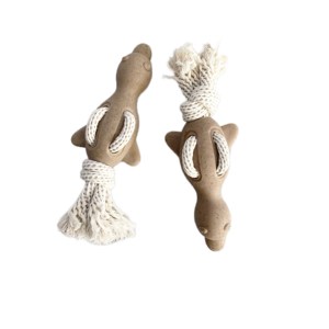 Giocattoli per Cani all'Ingrosso, Giocattoli Interattivi Resistenti al Morso per Addestramento Animali Domestici, Giocattoli da Masticare per Cani in TPR a Forma di Anatra con Corda e Suono, Fornitura Diretta dalla Fabbrica - Product Image 2