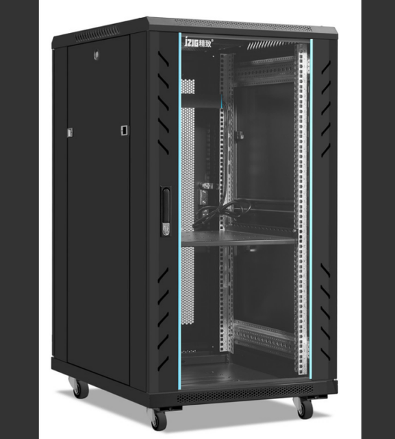 19-inch, 18U Floor-Standing Network Cabinet for Data Center Servers, Made of Cold-Rolled Steel