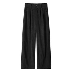 Pantalones de Pana para Hombre Melard Yamamoto, Otoño-Invierno, Estilo Casual, Holgados, Versátiles, de Pierna Ancha, con Cordón Ajustable - Product Image 5