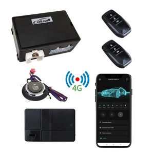 Điện thoại thông minh ứng dụng điều khiển 4G GSM/GPS hai chiều xe báo động Hệ thống theo dõi pke Keyless nhập push <span class=keywords><strong>button</strong></span> bắt đầu từ xa bắt đầu động cơ - Product Image 1