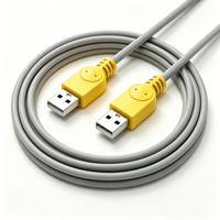 Cable USB 2.0 de Alta Velocidad Macho a Macho, 480 Mbps, Cable de Sincronización y Transferencia de Datos USB A a A para Disco Duro, Enfriador, Laptop, Proyector