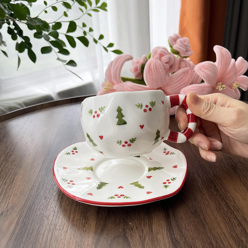 tree mug and saucer set