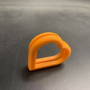 Ensemble de 4 supports de décoration en forme de cœur pour photos <span class=keywords><strong>Polaroid</strong></span>, pour la maison et la chambre, avec boucle de fixation pour anneau, imprimés en 3D - Product Image 6