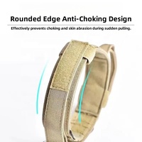 Collier de dressage tactique robuste pour chien, rembourré en nylon, réglable, avec boucle en métal et anneau en D, anti-étranglement, pour chiens de taille moyenne à grande